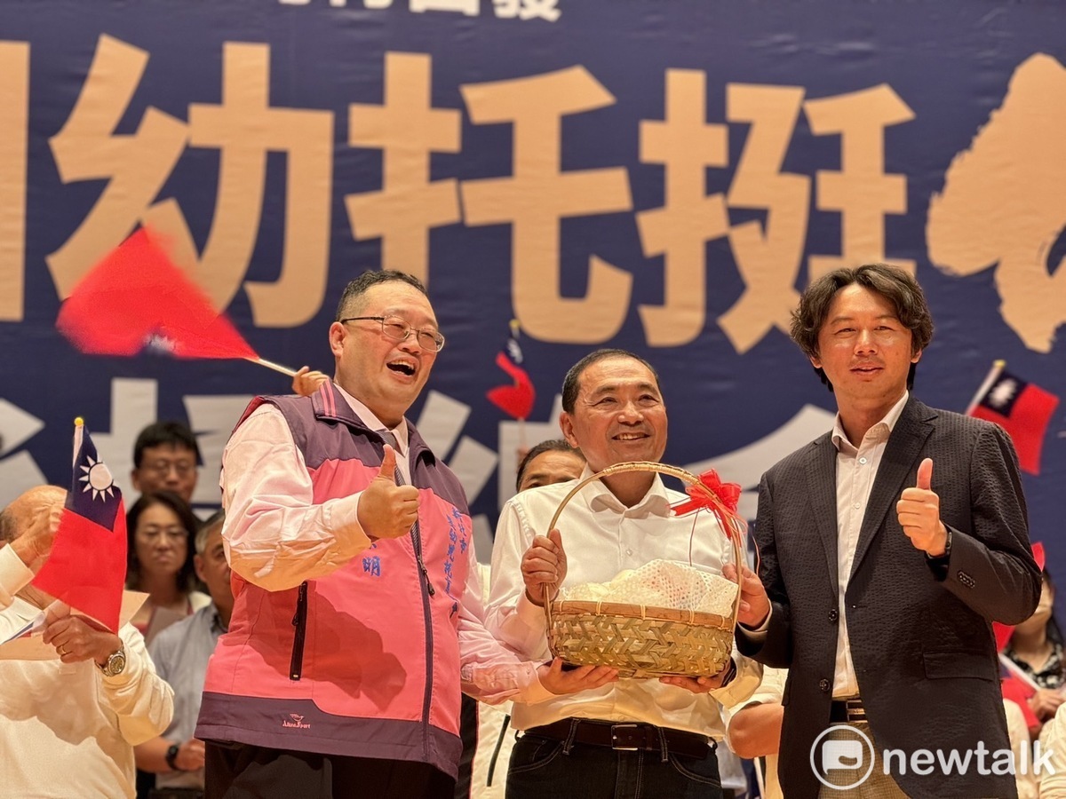 侯友宜出席「全國幼托挺侯」後援總會成立大會。 圖：林昀真／攝