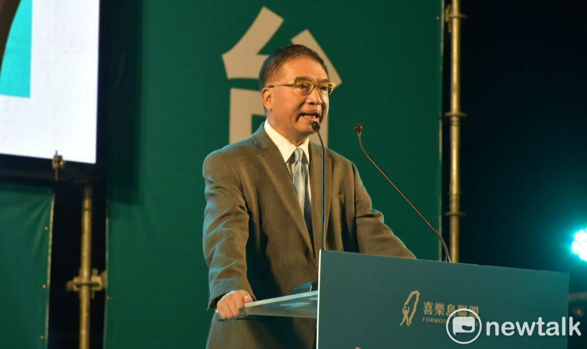 政論家胡忠信助講。 圖:孫家銘攝