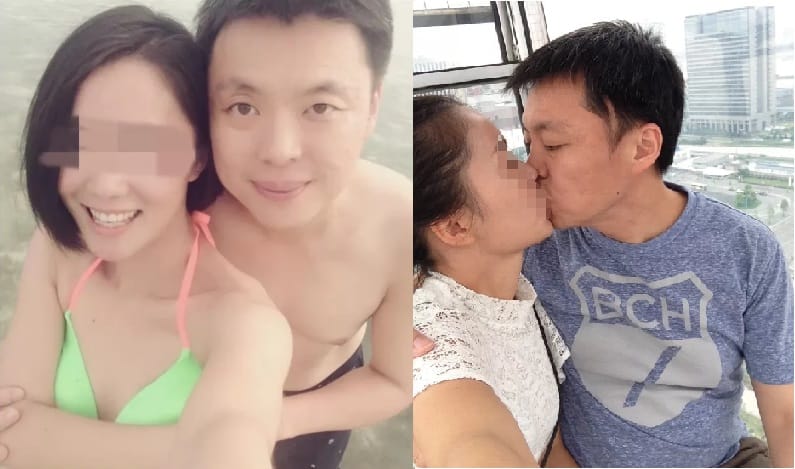 趙天麟被爆出與中國籍女性友人激情熱吻的婚外情親密照。 圖：讀者提供