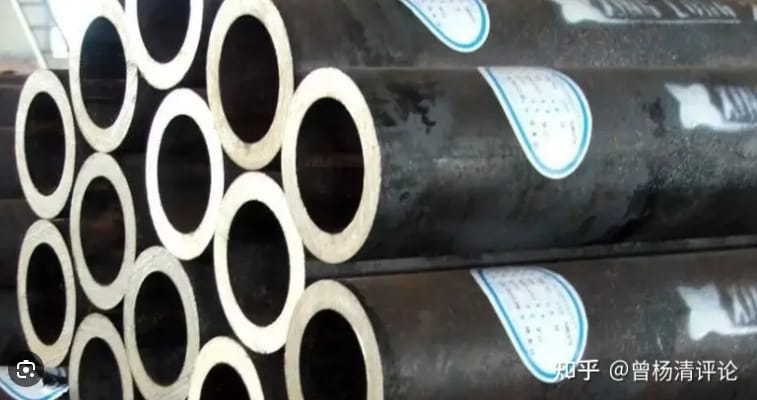 中國對中東地區的無縫鋼管出口總額提升了 203%，這些質量上乘的鋼管很有可能被運往加薩地帶被製作成火箭彈。 圖 : 翻攝自知乎/曾楊清評論