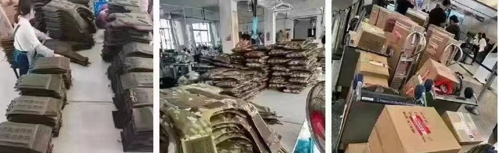 近期有多國向浙江一工廠緊急訂購數十萬件防彈衣。 圖：翻攝自 Gancheng Wang X（前推特）帳號