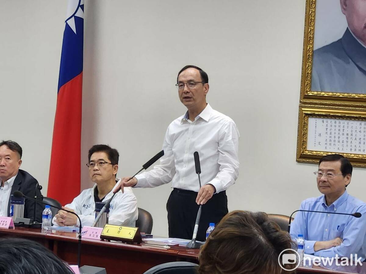 國民黨主席朱立倫。 圖：黃建豪/攝
