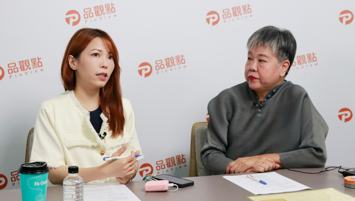 民眾黨總統參選人柯文哲競選辦公室發言人陳智菡接受主持人黃光芹專訪。 圖：品觀點-觀點芹爆戰製作單位 / 提供