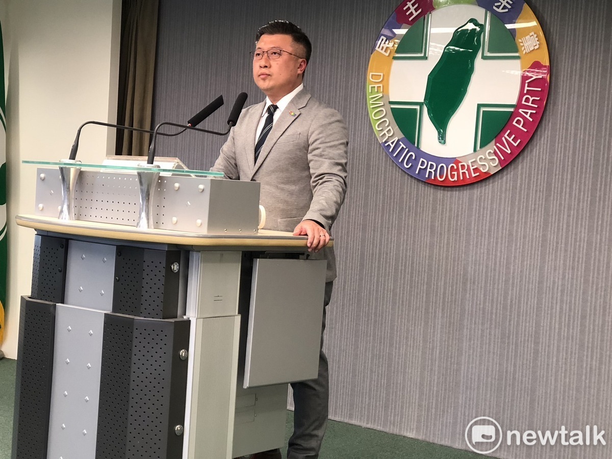 民進黨發言人張志豪。 圖：謝莉慧/攝