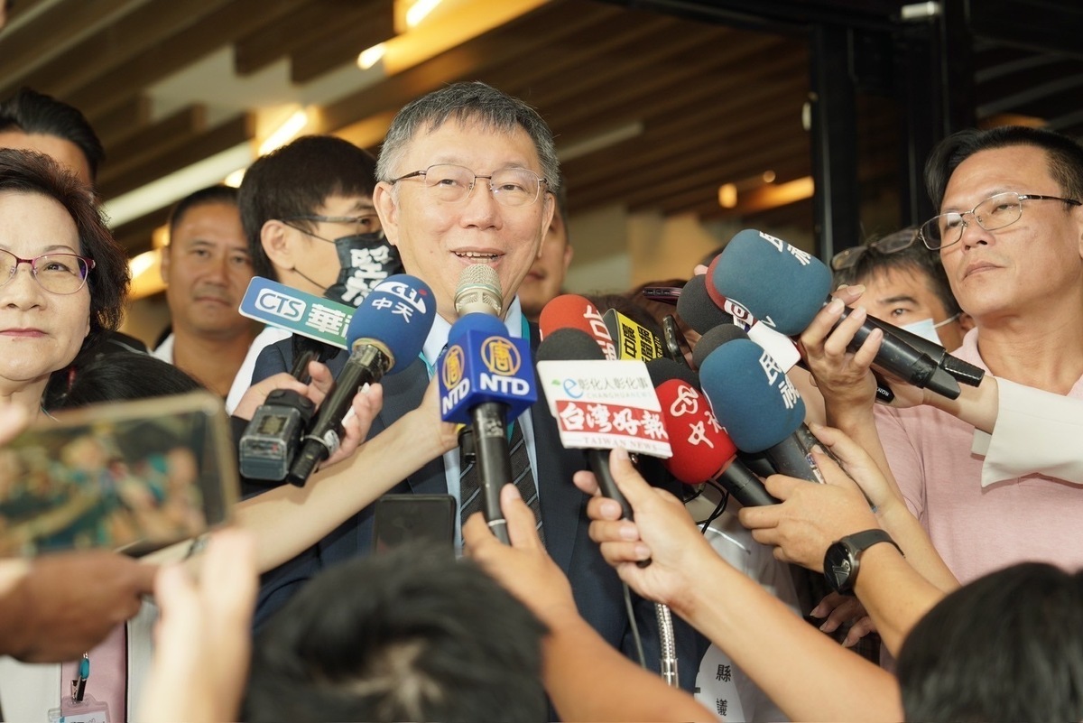 民眾黨總統參選人柯文哲。 圖：民眾黨 / 提供