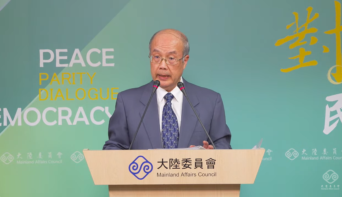 陸委會副主委兼發言人詹志宏。（資料照片） 圖：擷自直播畫面