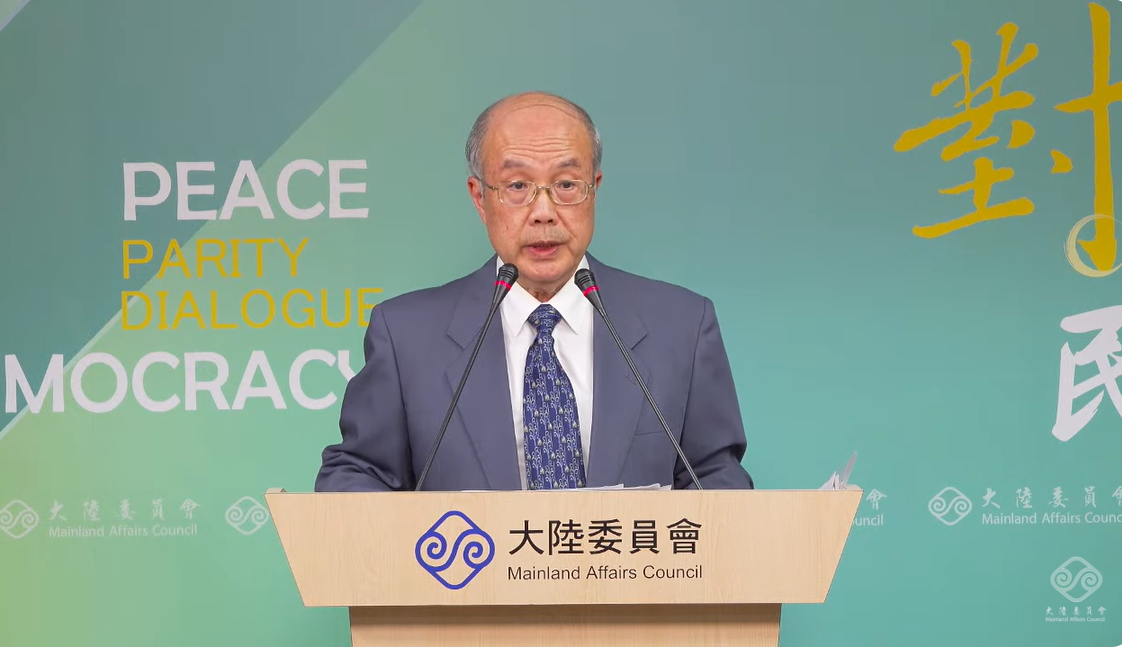 陸委會副主委兼發言人詹志宏。 圖：擷自直播畫面