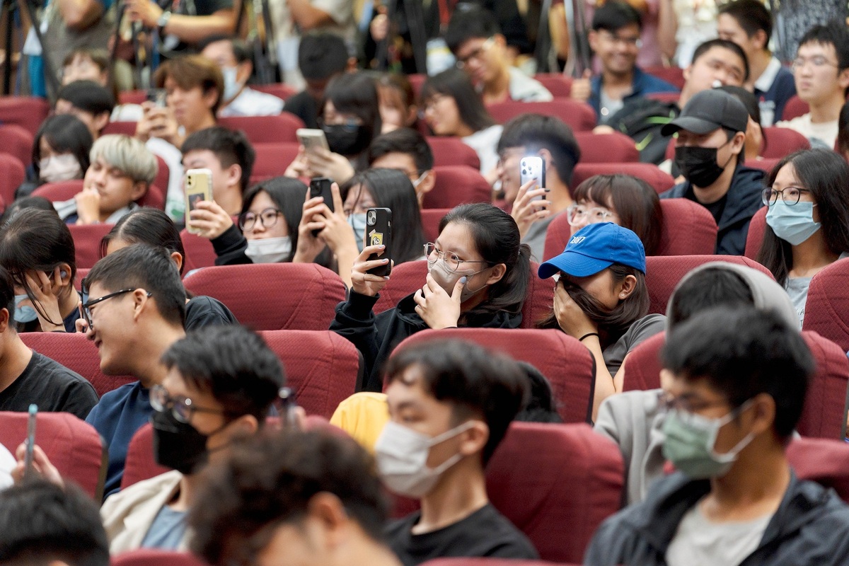 民進黨總統參選人賴清德26日下午前往基隆國立海洋大學演講。 圖：賴清德競辧提供