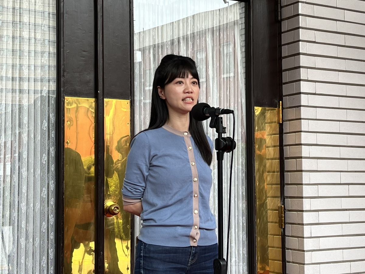民進黨立委高嘉瑜今(27)日針對網路民調做出回應。 圖：金大鈞/攝