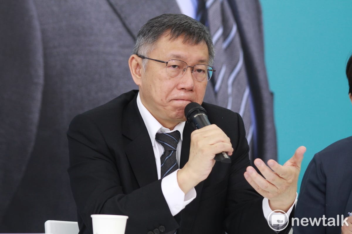 民眾黨總統參選人柯文哲。 圖：周煊惠 / 攝（資料照）。