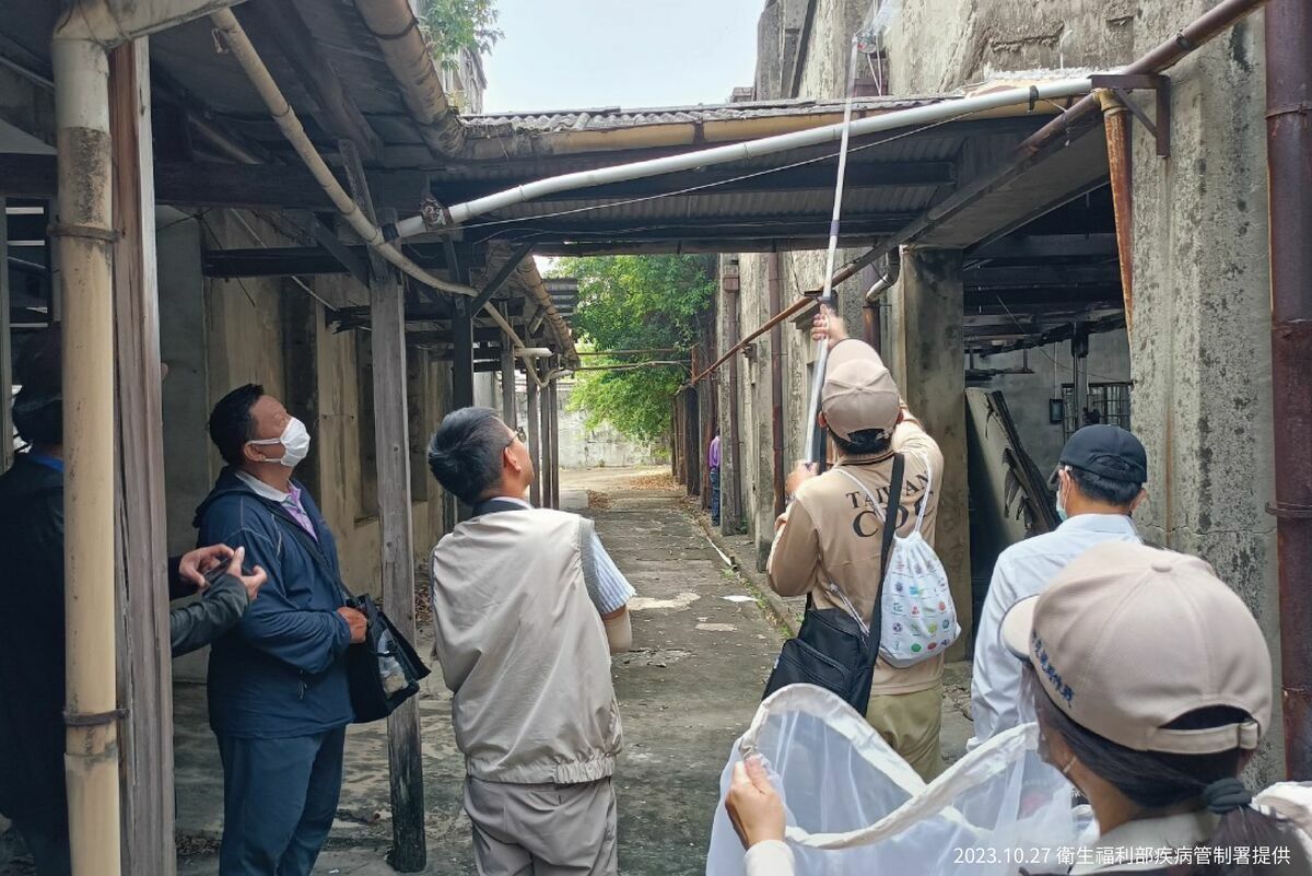 疾管署說明，今(2023)年10月21日至10月27日期間，「登革熱前進應變工作隊」出動19組38人次。 圖：疾管署／提供