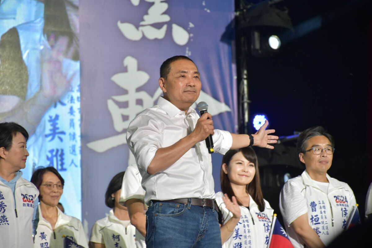 侯友宜保證要拚出台灣好未來。 圖：孫家銘攝