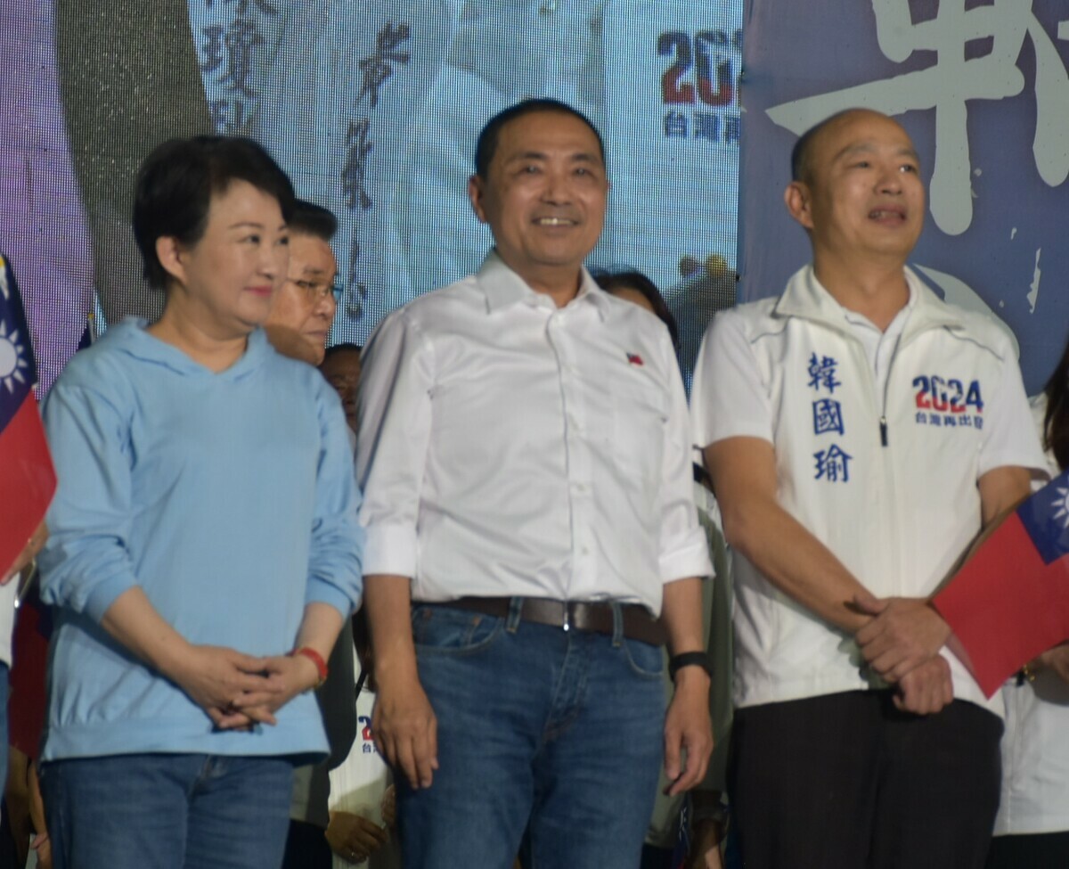 禿子、漢子和燕子又一次合體同框。 圖：孫家銘攝