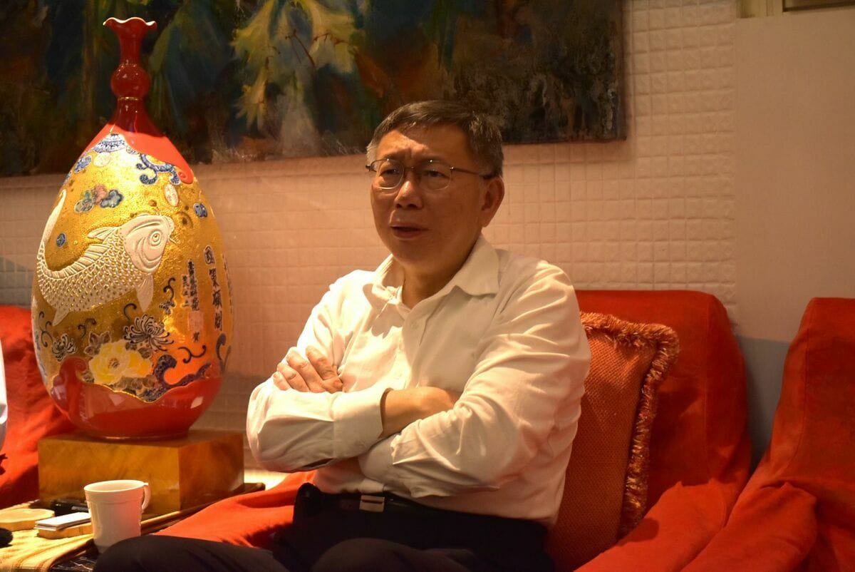 柯文哲認為趙天麟被爆婚外情，主要是因為「棒打出頭鳥」。 圖：孫家銘攝