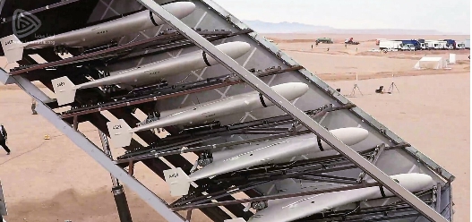 俄羅斯正在伊朗的協助下建造一座無人機工廠。圖為伊朗製造並提供的 「見證者-136 」( Shahed-136 ) 。 圖：翻攝自推特 Tal Inbar @inbarspace（資料照）