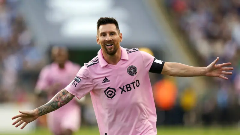 邁阿密國際-梅西（Lionel Messi）。 圖／美聯社／達志影像