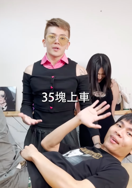 孫生跟風模仿鄭香香的帶貨介紹方式。 圖：翻攝自孫生IG