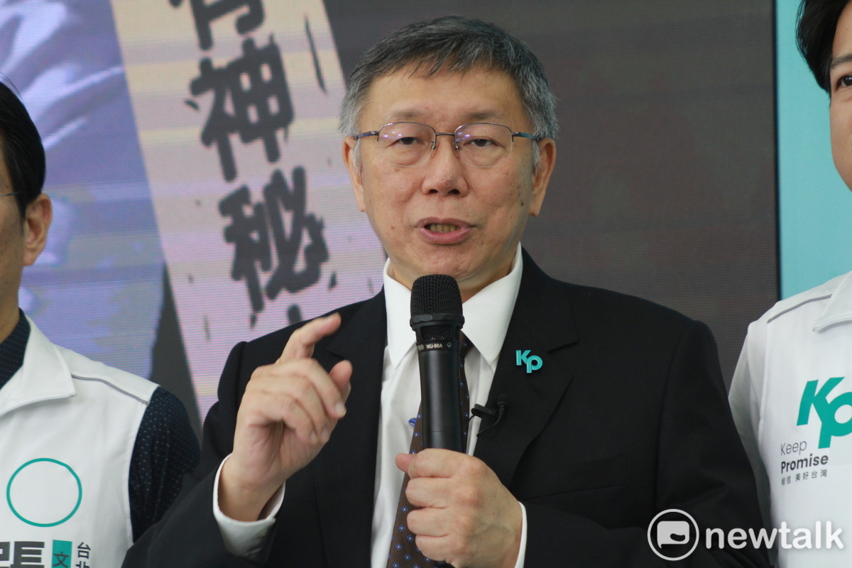 民眾黨總統參選人柯文哲。 圖：周煊惠 / 攝（資料照）