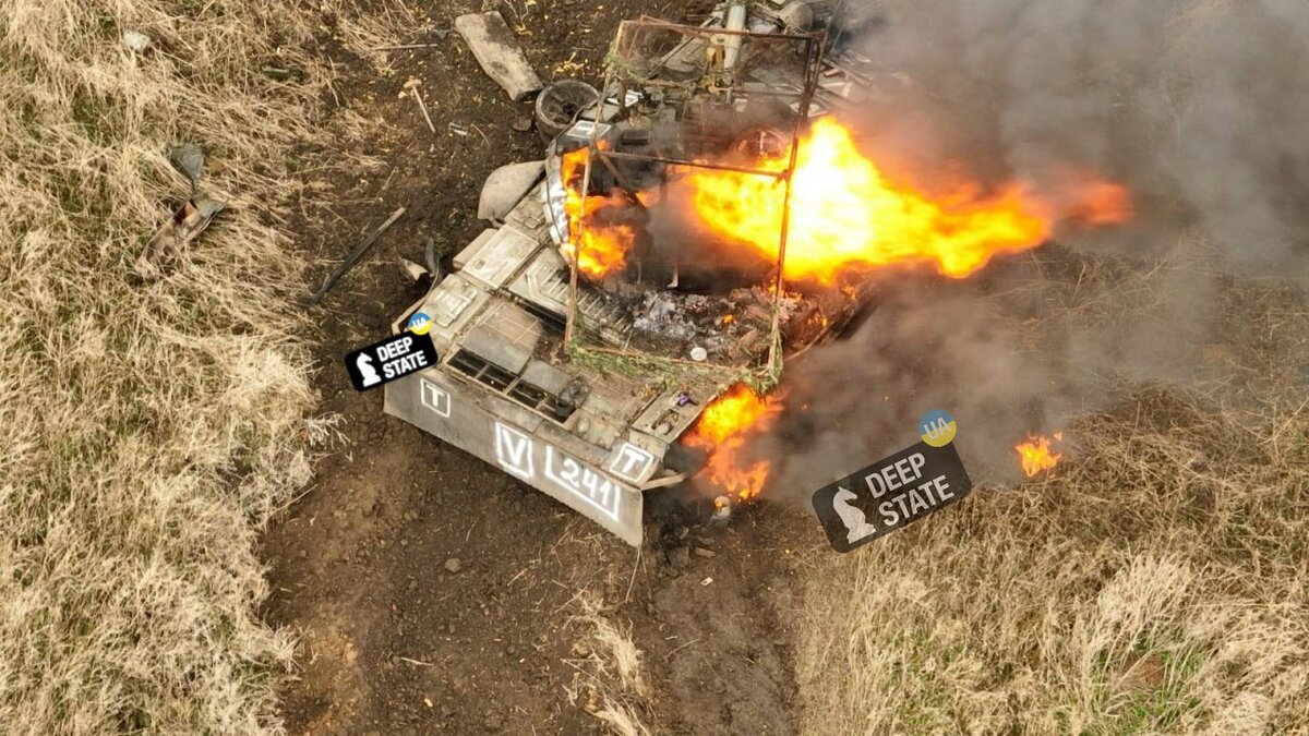 俄軍於烏克蘭米基爾斯克地區損失18輛裝甲車。 翻攝自X帳號「(((Tendar)))」（@Tendar）