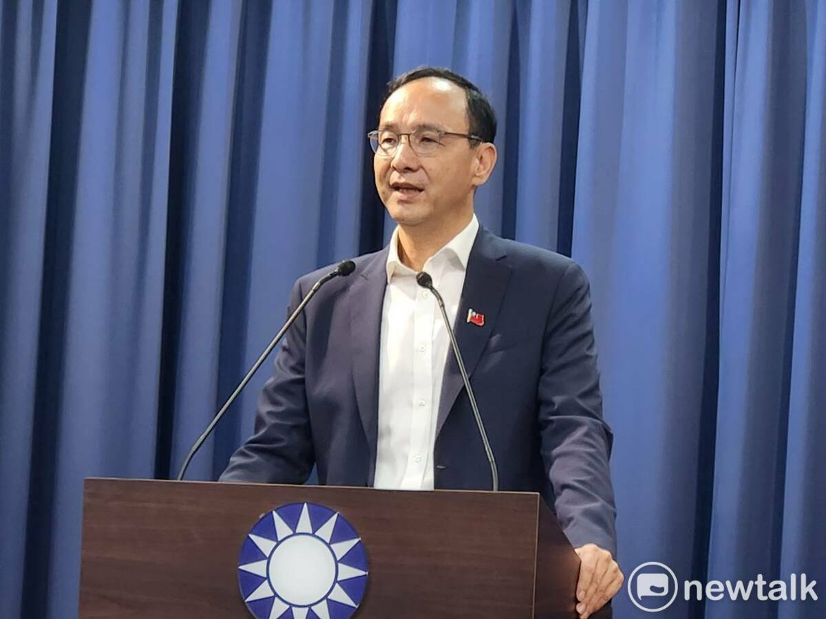 國民黨主席朱立倫。 圖：黃建豪/攝