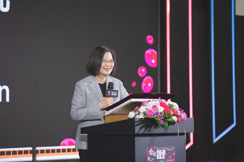 蔡英文總統今（3）日出席「2023年台北國際旅展開幕典禮」。 圖：總統府/提供