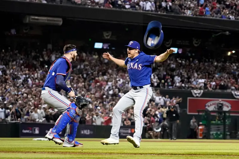 2023年大聯盟（MLB）世界大賽平均收視人口僅911萬，寫下史上最差紀錄。 圖／美聯社／達志影像