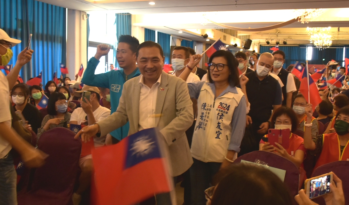 侯友宜進場。 圖：孫家銘攝