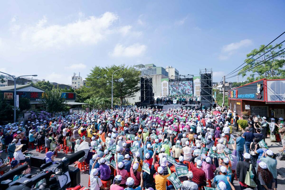 民進黨總統參選人、民進黨主席賴清德今天出席苗栗競總成立大會，持續展開全台造勢。 圖 : 賴清德競辦提供