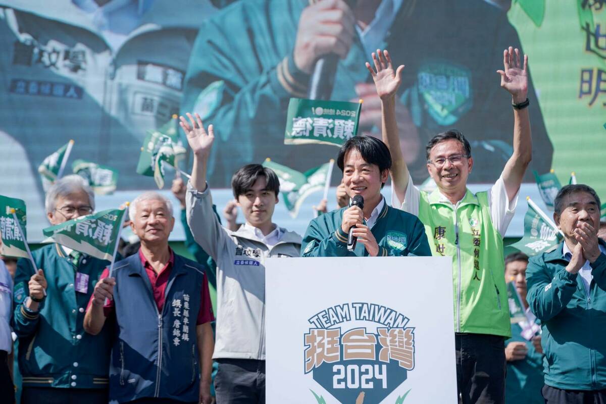 民進黨總統參選人、民進黨主席賴清德今 ( 5 )日出席苗栗競總成立大會，持續展開全台造勢。 圖 : 賴清德競辦提供