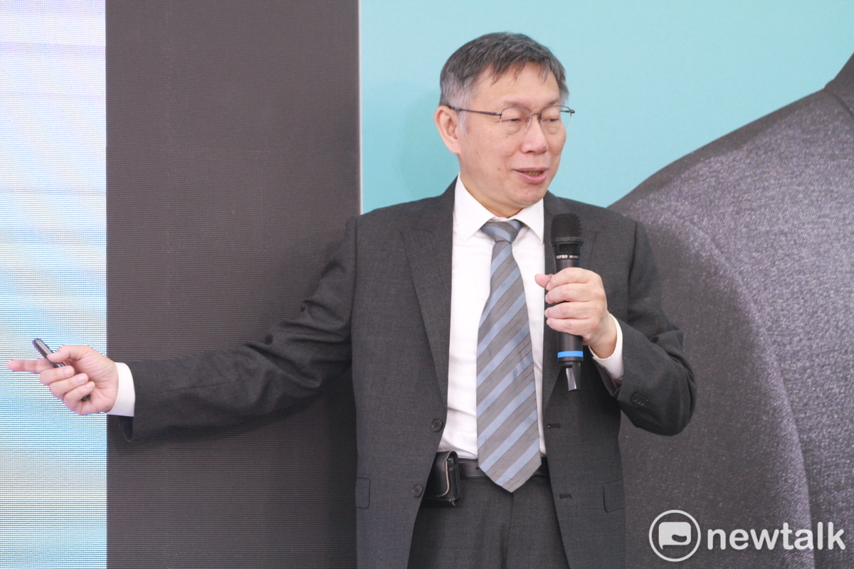民眾黨總統參選人柯文哲。 圖：周煊惠 ／ 攝