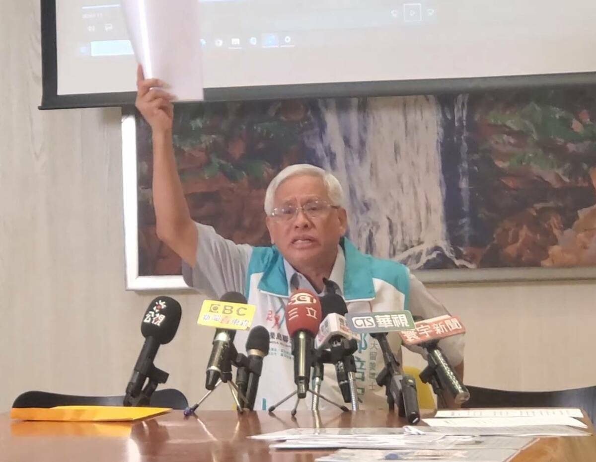 郭倍宏質疑選前被司法追殺。 圖：郭倍宏競總/提供