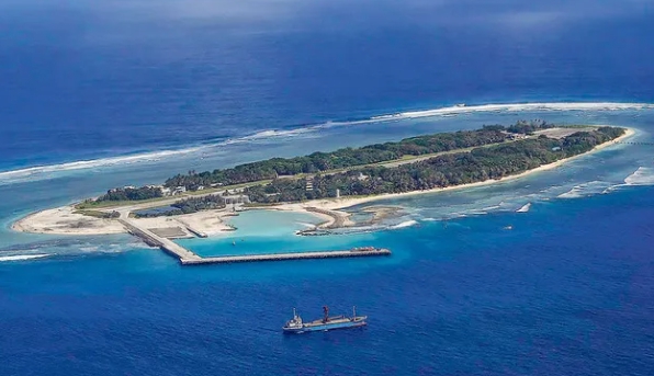 由約200名國軍駐守的太平島。 圖 : 翻攝自騰訊網/石江月