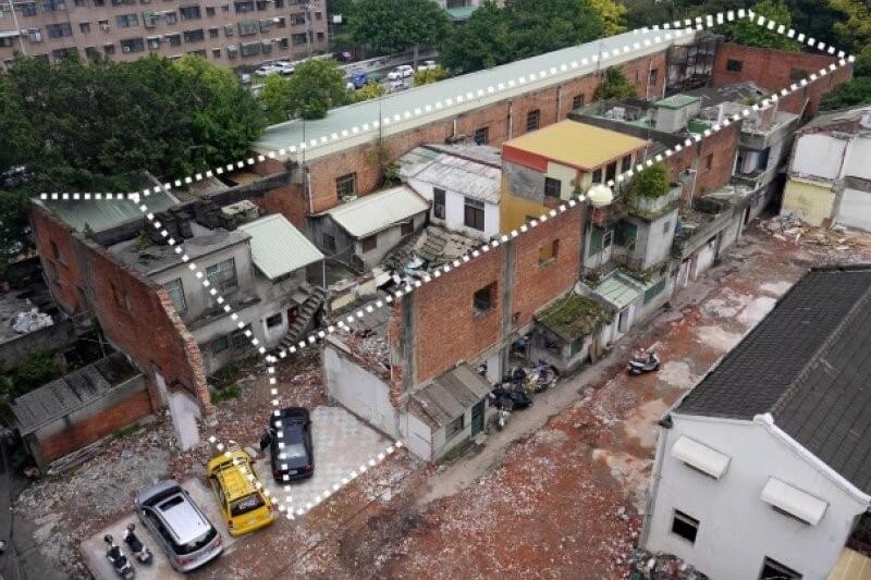 2014年遭局部破壞的寡婦樓。 圖：取自新竹市文化局（資料照）