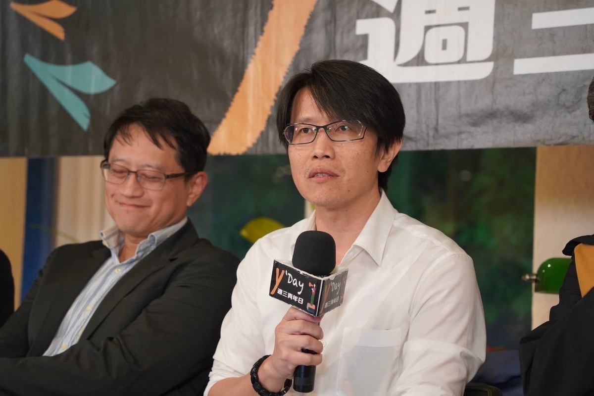 台灣公共策益召集人身兼台灣智庫副執行長董思齊。 圖：Y’s Day「週三青年日」提供