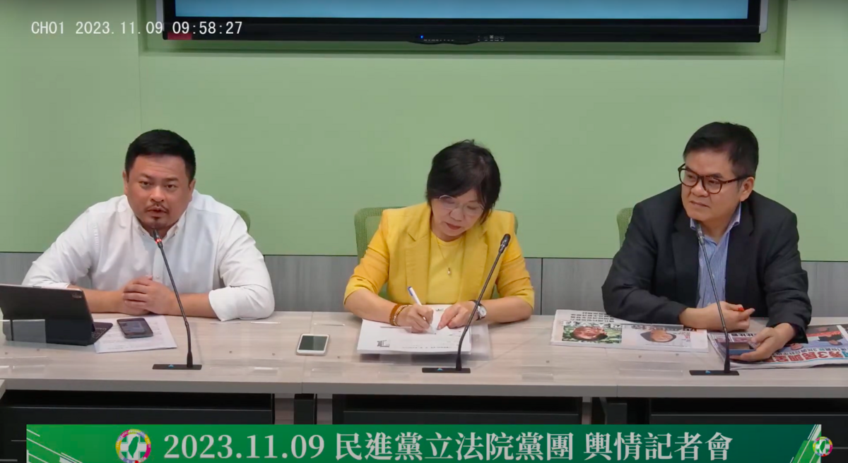 民進黨立院黨團今(9)日對於徐春鶯迴避武統言論感到不以為然。 圖：翻攝自民進黨立院黨團YouTube