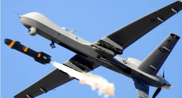 一架美軍MQ-9死神無人機遭葉門胡塞武裝組織擊落。 圖 : 翻攝自第一軍情