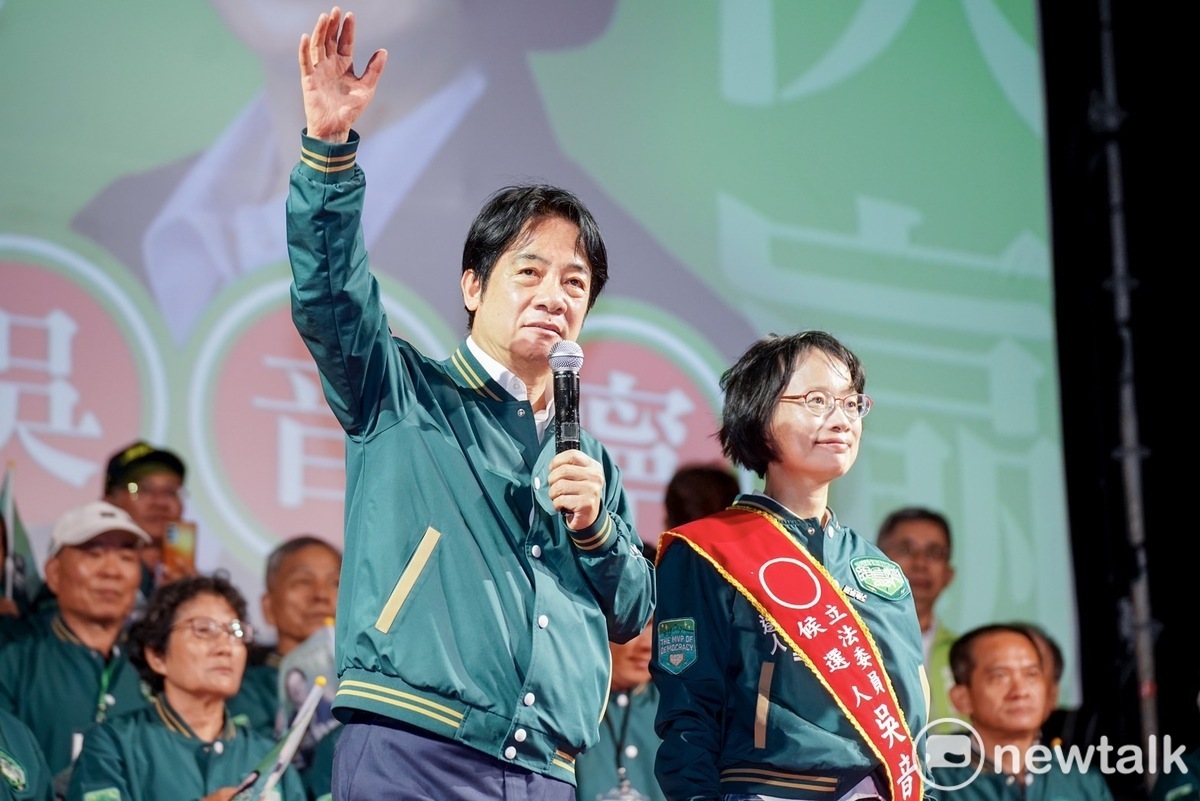 賴清德說，這不是吳音寧一個人的選舉。 唐復年/攝