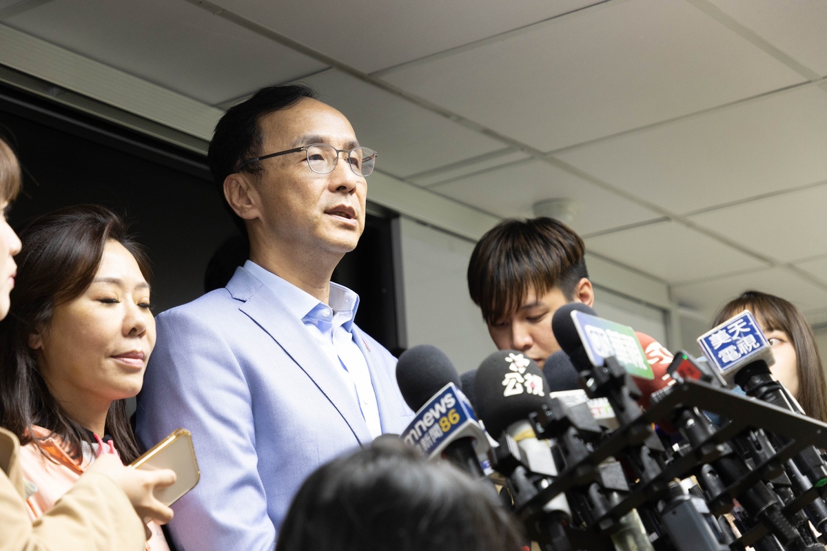 朱立倫表示，藍白合持續協商，盼雙方秉持協商精神，展現最大誠意。 圖：國民黨/提供