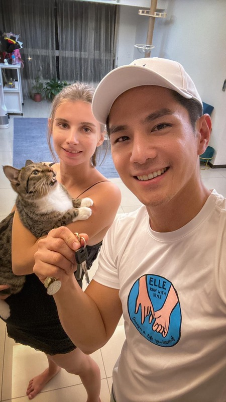 烏克蘭籍女YouTuber林佳娜和祖雄近日為了小孩的出生決定搬家。 圖：翻攝自祖雄FB