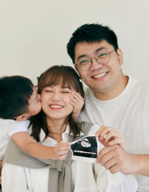 YouTuber「陳彥婷」月初驚喜公佈懷上二胎的好消息。 圖：翻攝自IG＠thetiffanychen