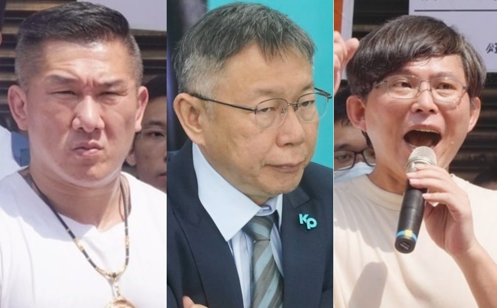 「館長」陳之漢、民眾黨總統參選人柯文哲、前立委黃國昌今晚將在直播中合體。 圖：張良一 / 攝