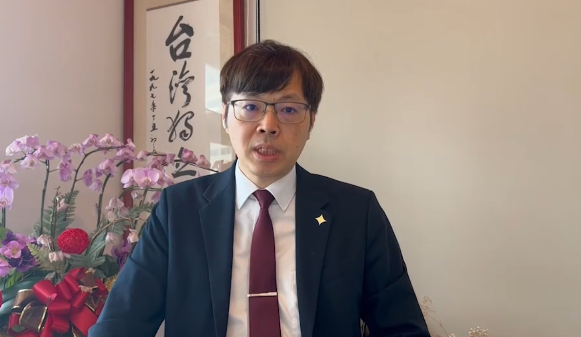 台灣基進黨主席王興煥今(16)日批評，習近平要求美方停止武裝台灣是「強盜邏輯」。 圖：翻攝自台灣基進提供影片