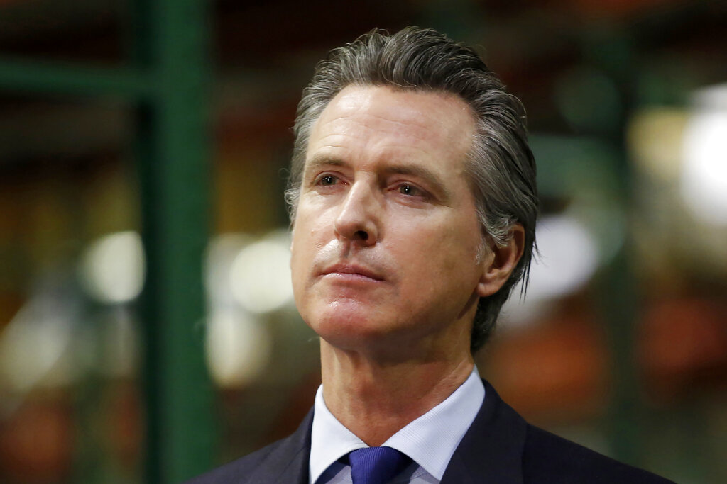 民主黨籍的加州州長紐森（Gavin Newsom）。 圖 : 達志影像/美聯社