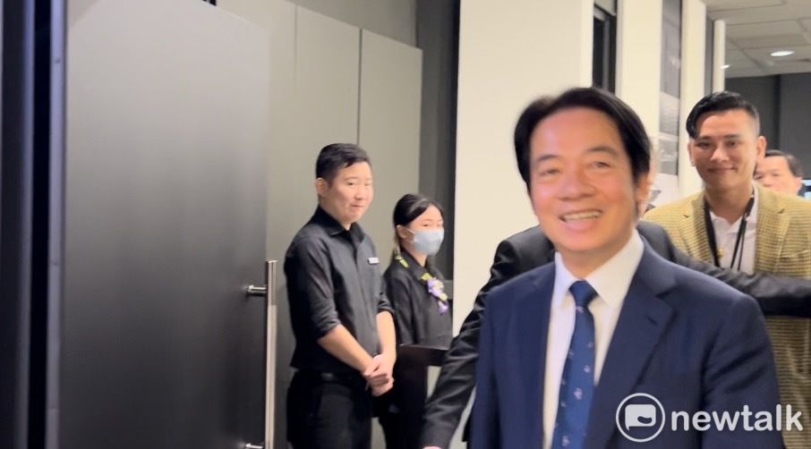 賴清德出席「台大EMBA第20屆學生會『2023百川講堂』演講」活動。 圖／記者黃宣尹攝
