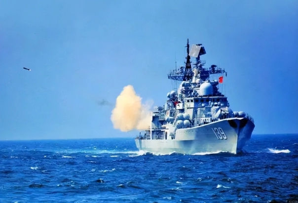 中國驅逐艦。(示意圖) 圖 : 翻攝自河東三叔