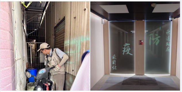 疾管署副署長羅一鈞（左圖）率領「登革熱前進應變工作隊」進駐台南，親力親為，成功控制登革熱疫情。 圖：翻攝自王必勝臉書
