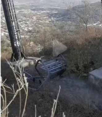 北京香山公園發生覽車墜落事件。 圖：翻攝自羅翔 X（前推特）帳號