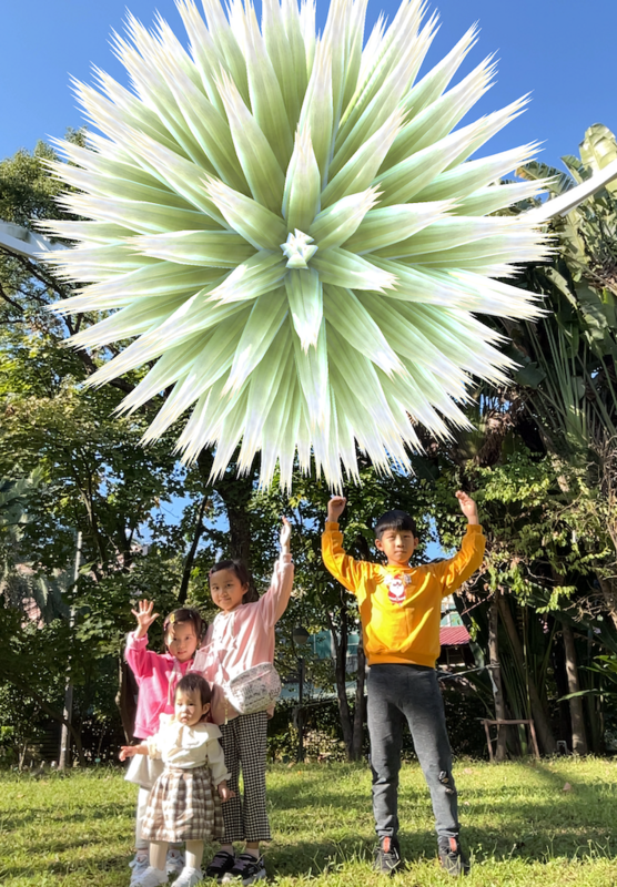 透過AR科技讓小朋友與植物互動。 圖：農業部／提供