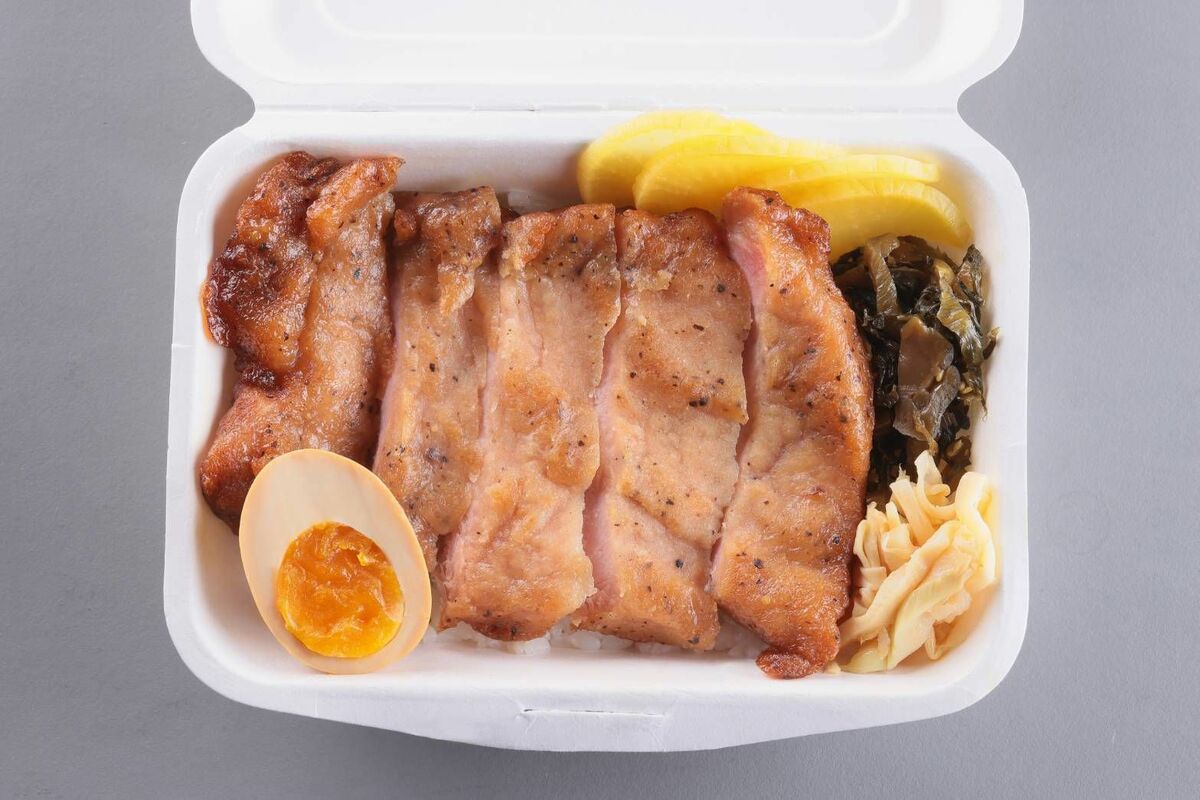 「臺灣排骨便當」內容物。 圖：農業部／提供