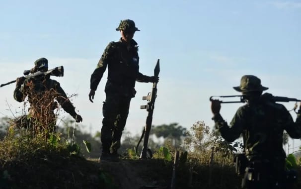 果敢民族民主同盟軍從緬軍手上奪下多個緬北要地。 圖 : 翻攝自雷姐的機械空間